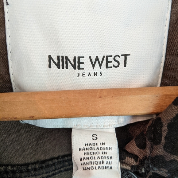 Nine West Sarah Denim Jean Jacket leopard print - Picture 9 of 10